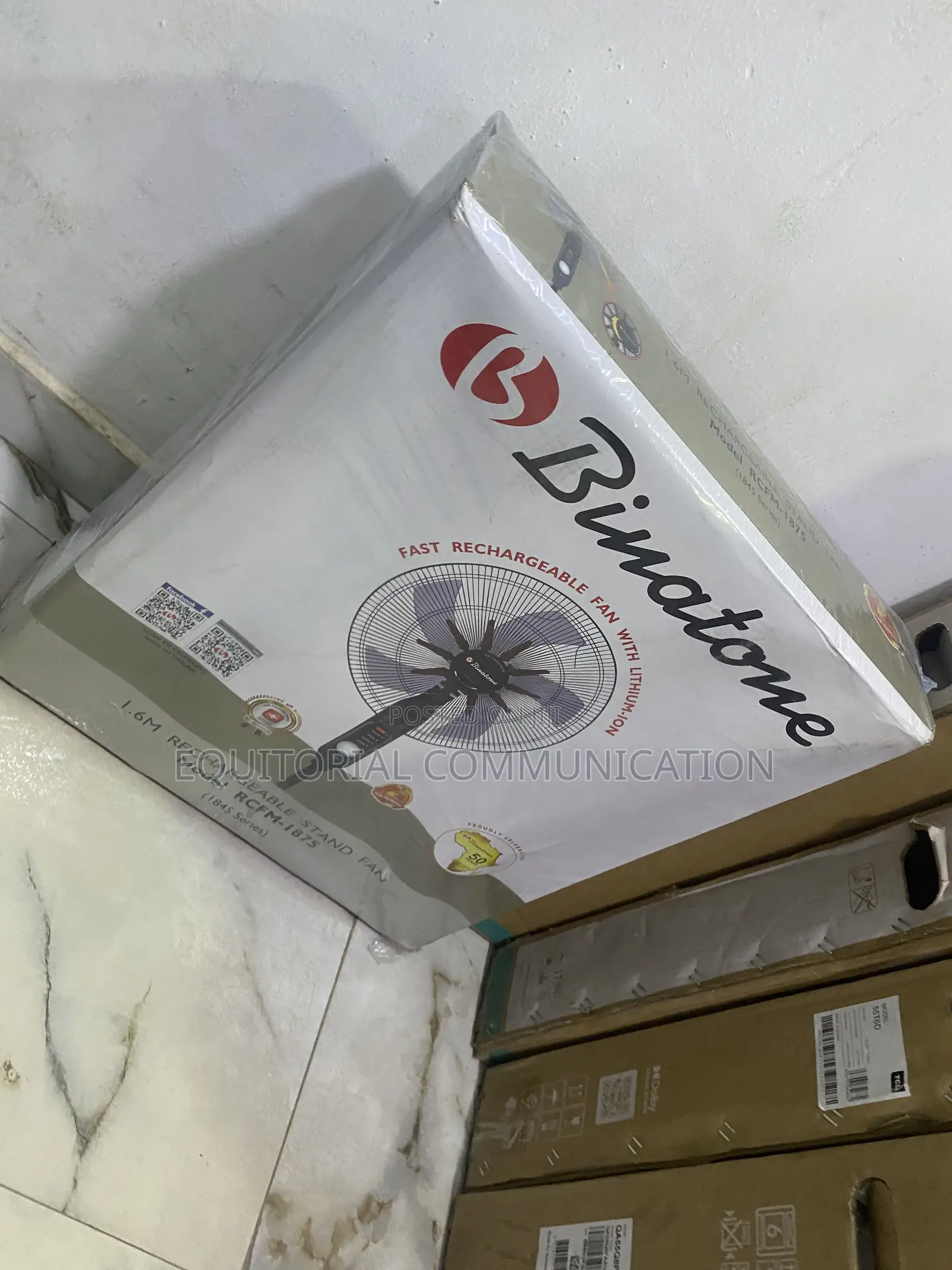 Binatone 1.6M Rechargeable Fan for Bedroom Cooling