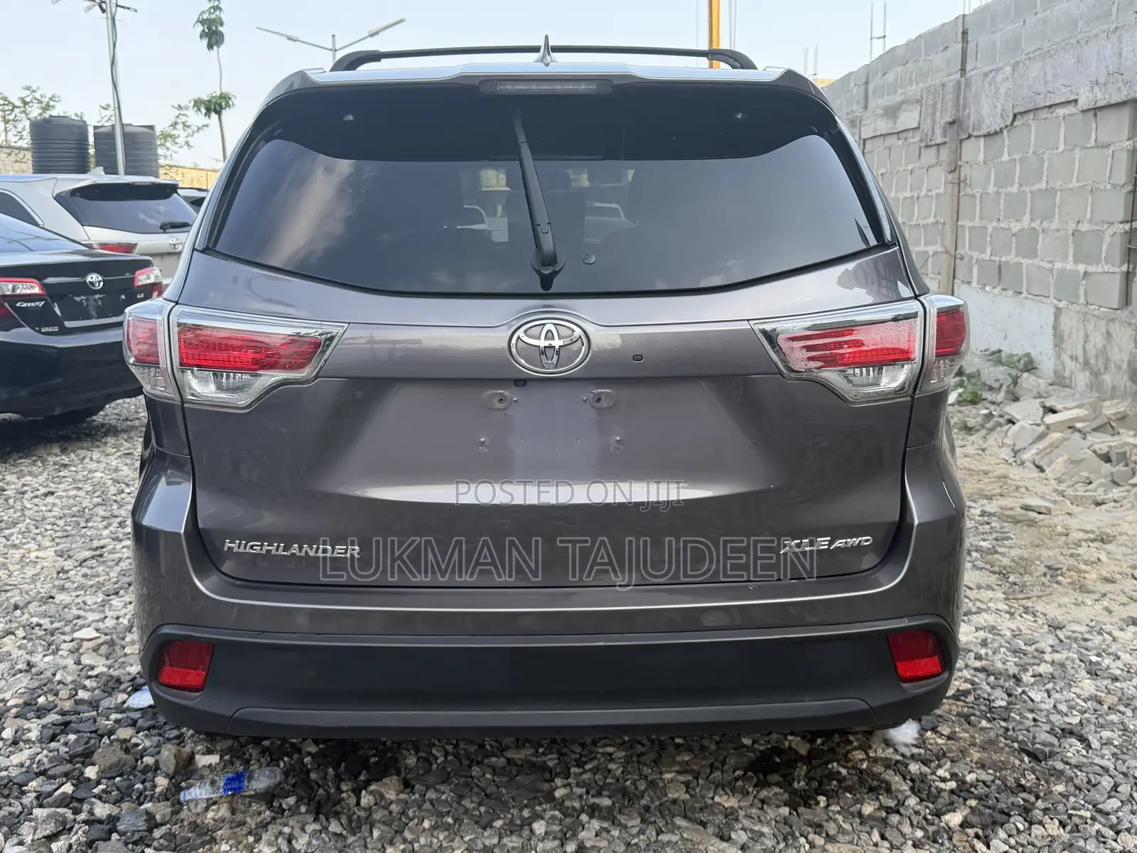 Toyota Highlander XLE V6 4x4 (3.5L 6cyl 6A) 2016 Gray