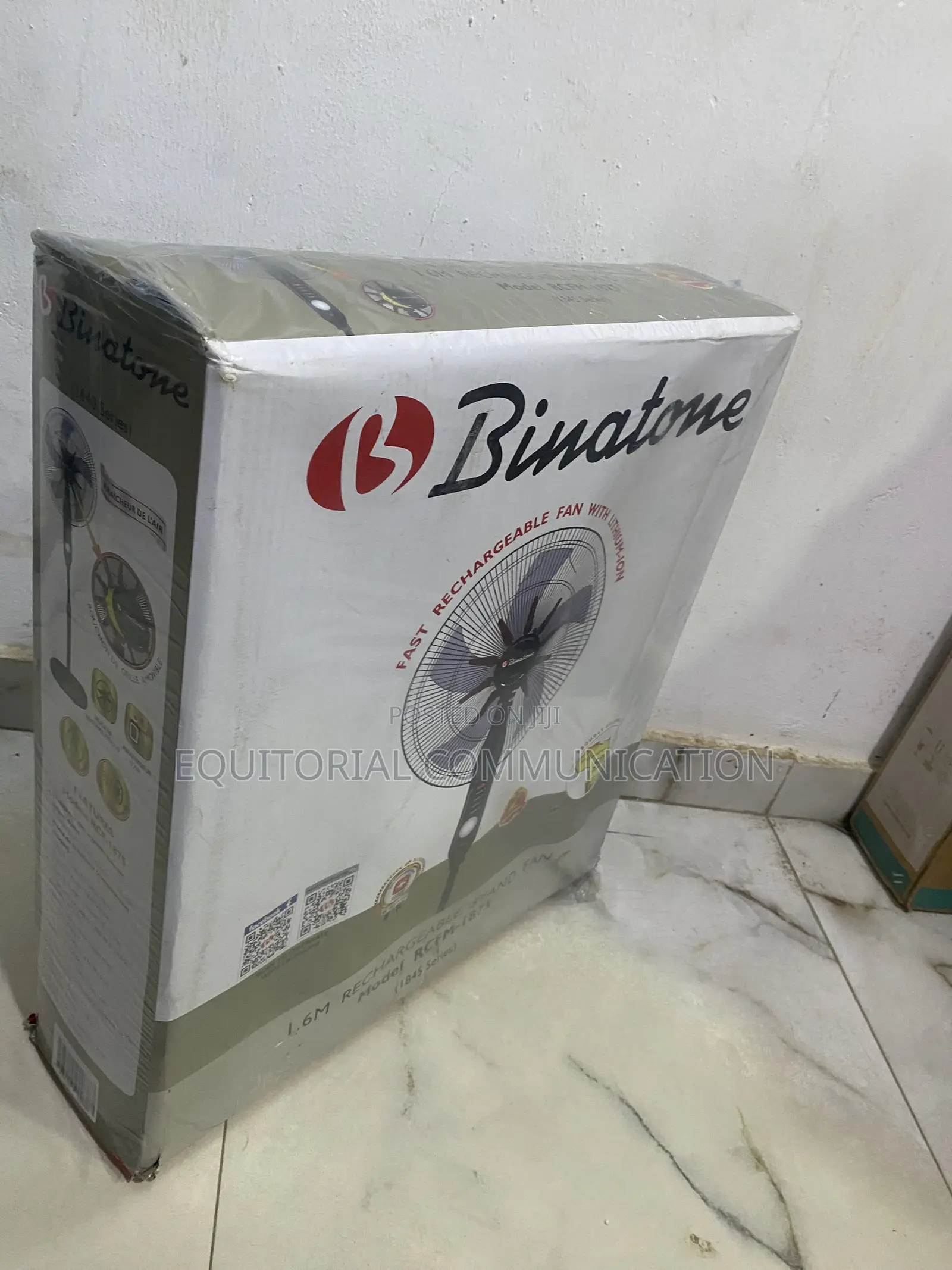 Binatone RCFM-1875 Rechargeable Floor Fan for Indoor Spaces
