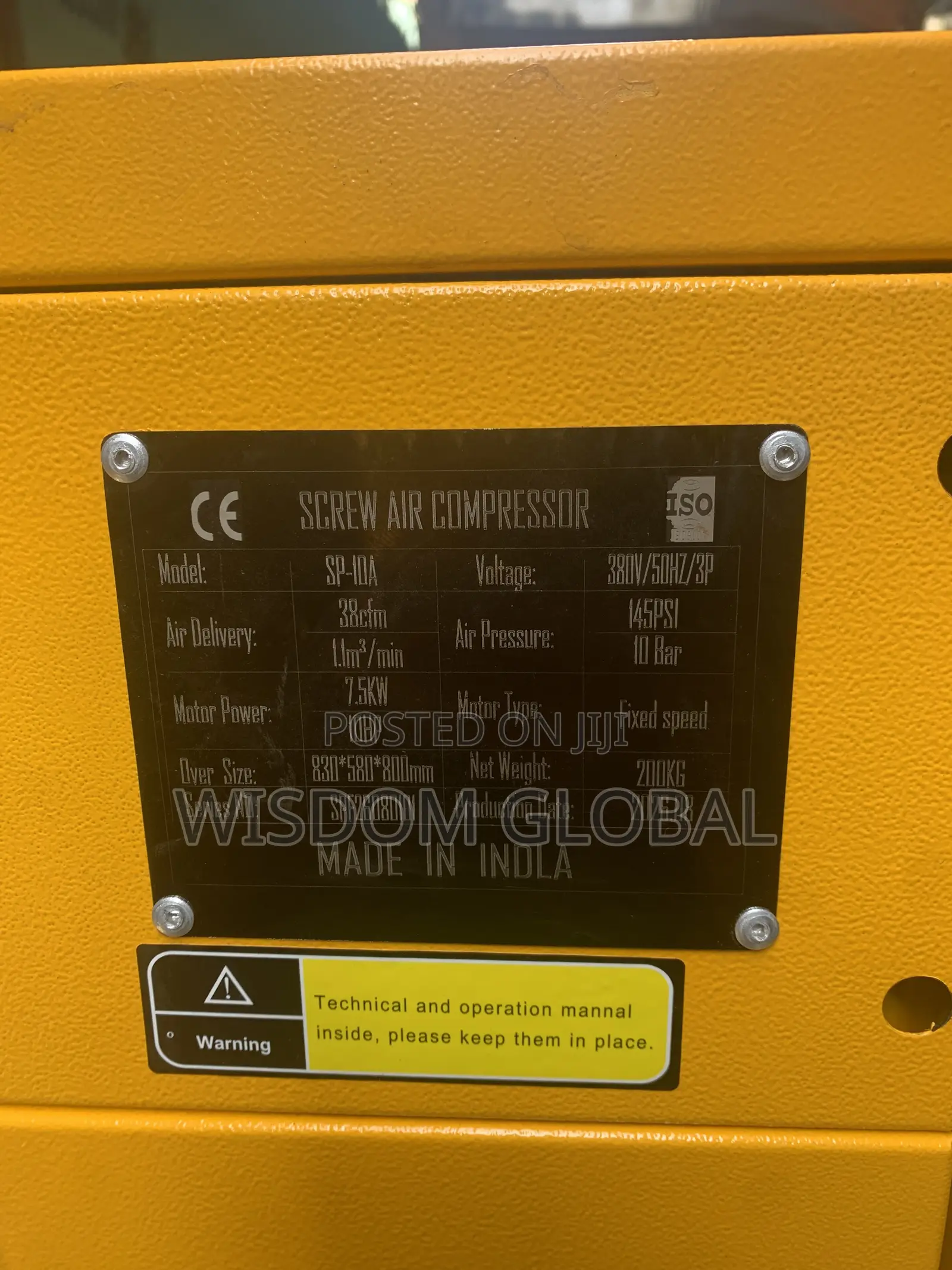 Original 10hp Screw Compressor Is Available