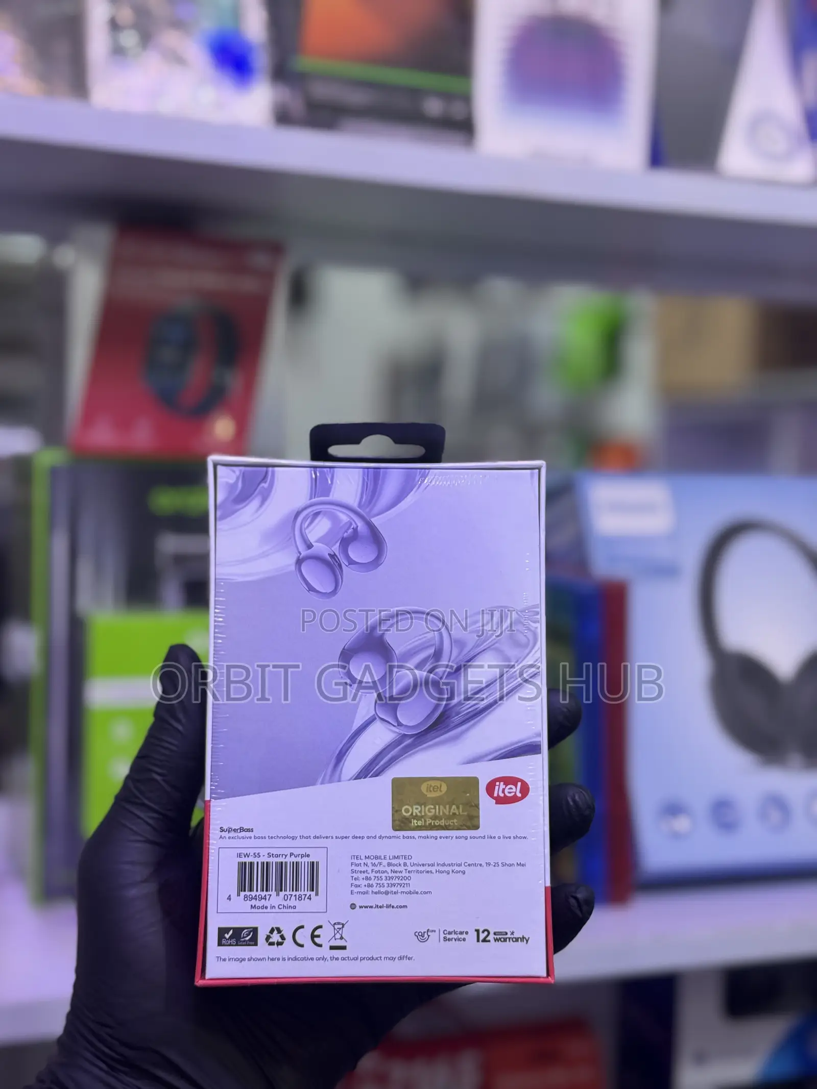 Itel BudsFit 5 Open-Ear Wireless Earbuds – AI Noise Cancellation