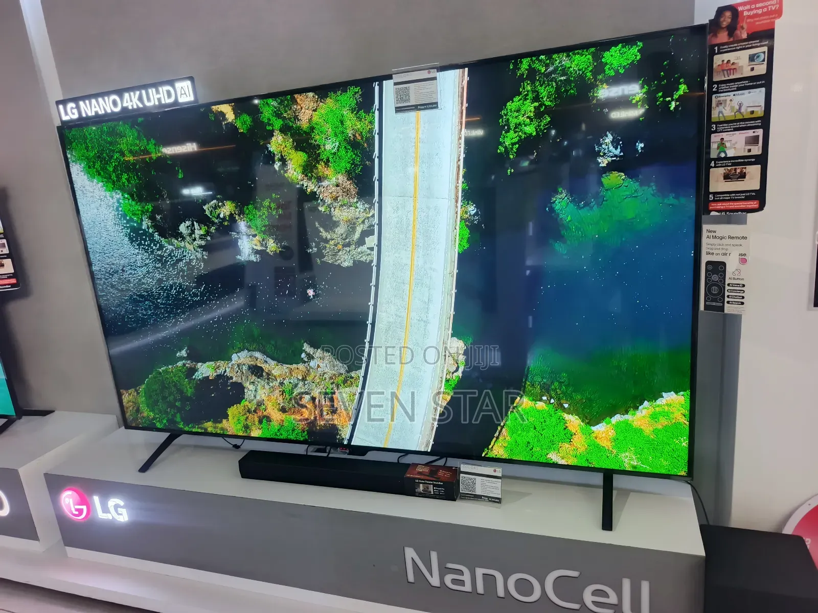 LG 86" Nanocel Television Gen7, AI 4k Smart , LGTV86NANO80T6A
