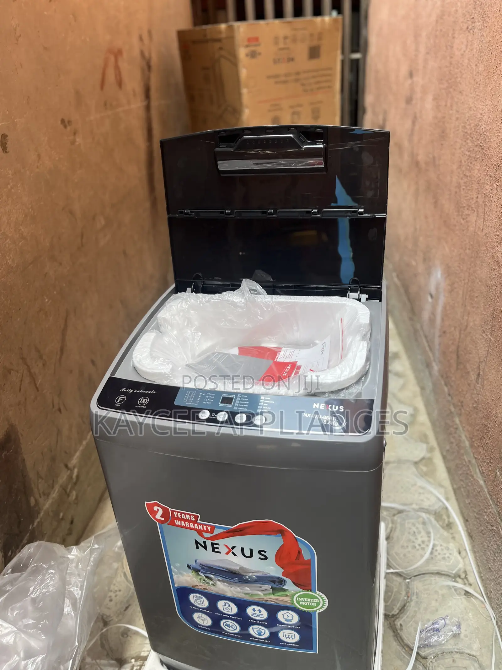 NEXUS 8.5kg Fully Automatic Top Load Inverter Washing Machine