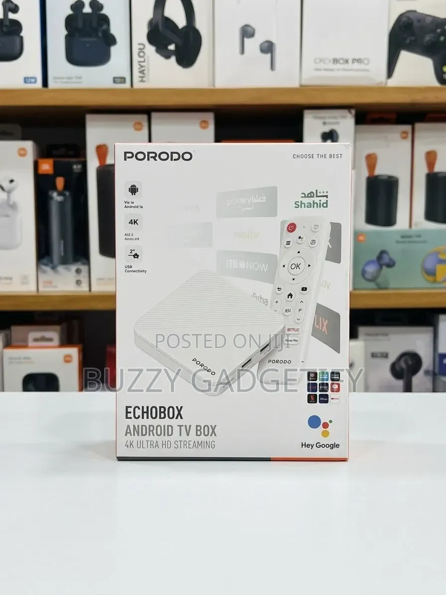 Porodo Echobox 4K Ultra HD Android TV Box