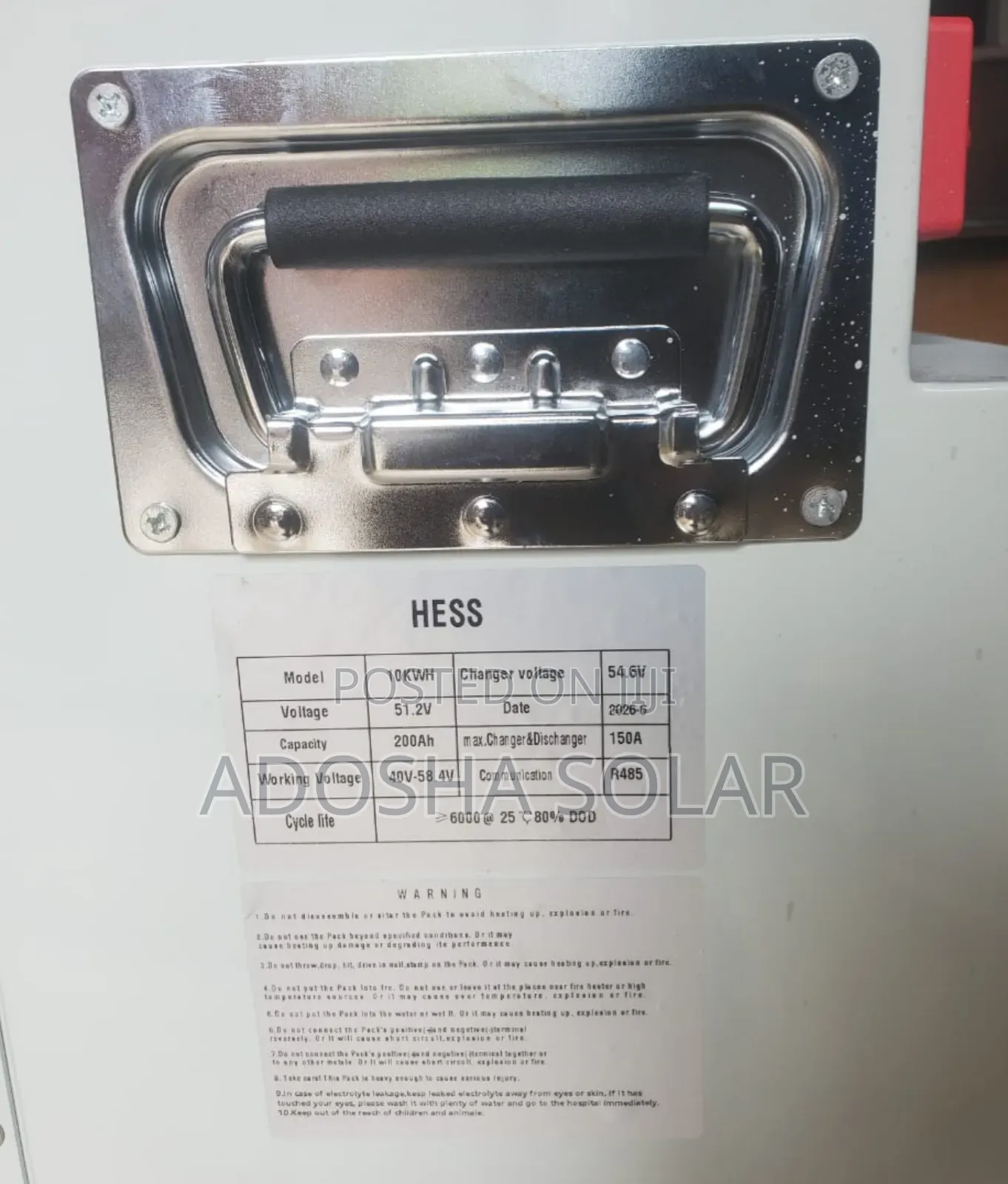 Jordy Ele 10kwh /48v Lithium Battery
