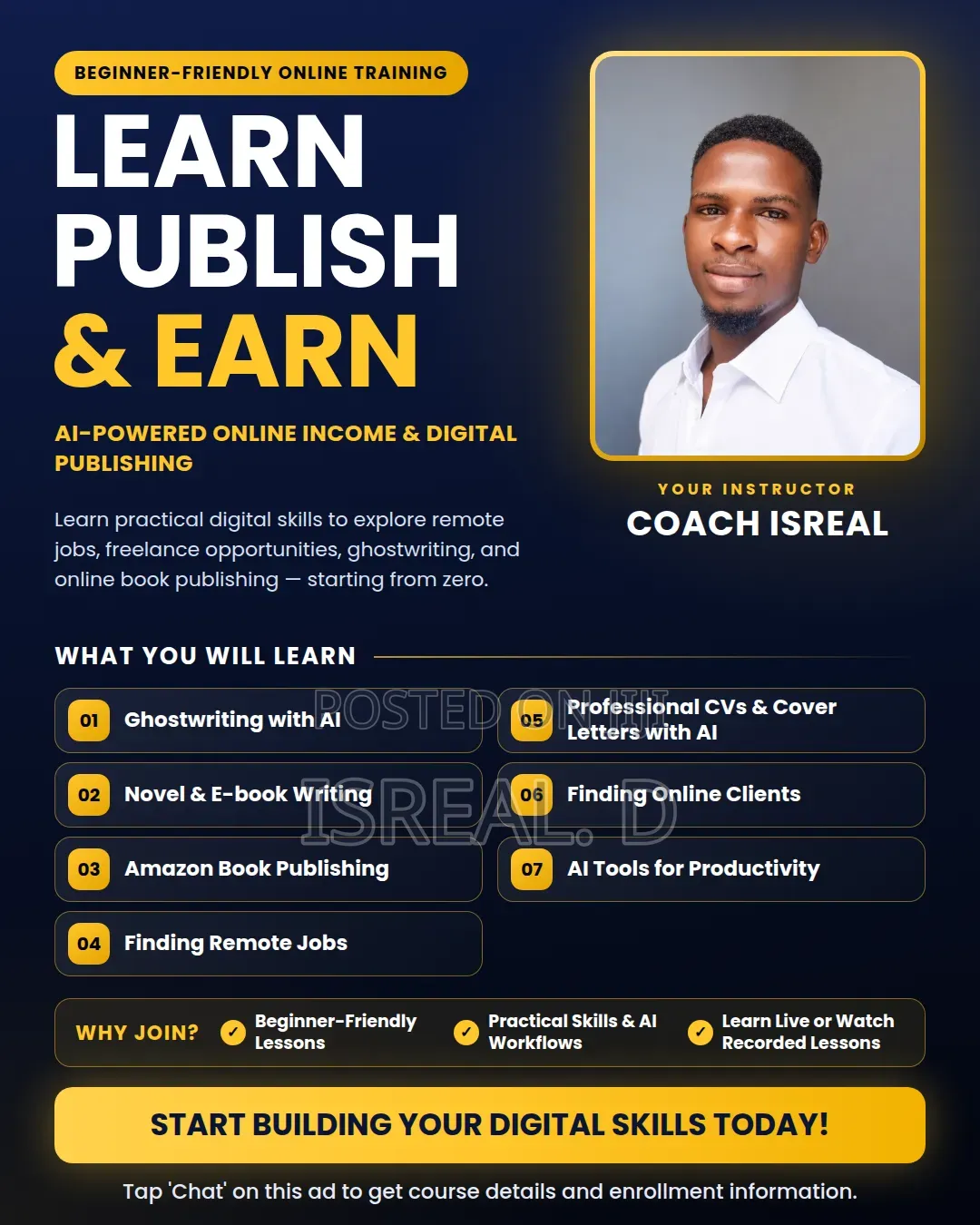 Learn, Publish & Earn — Discover Ai-Powered Digital Skills