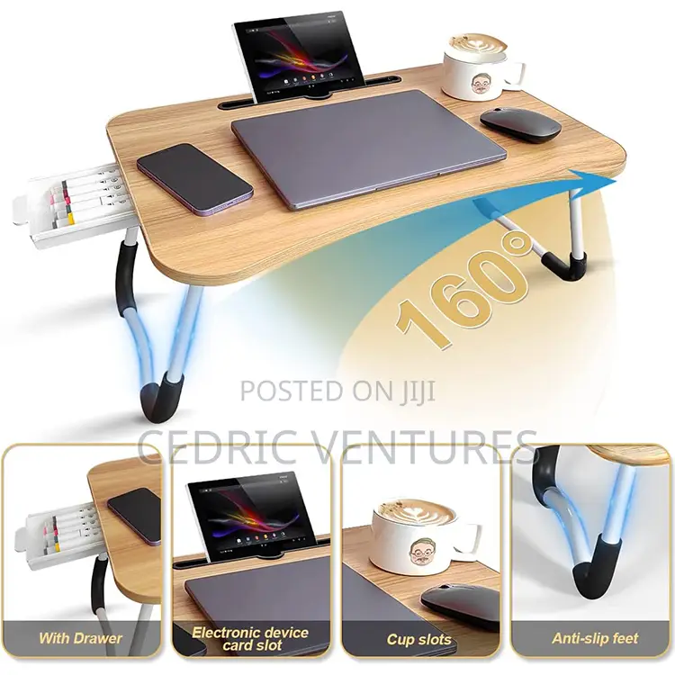 Portable Laptop Desk Foldable Lap Table - 40 X 60 Cm