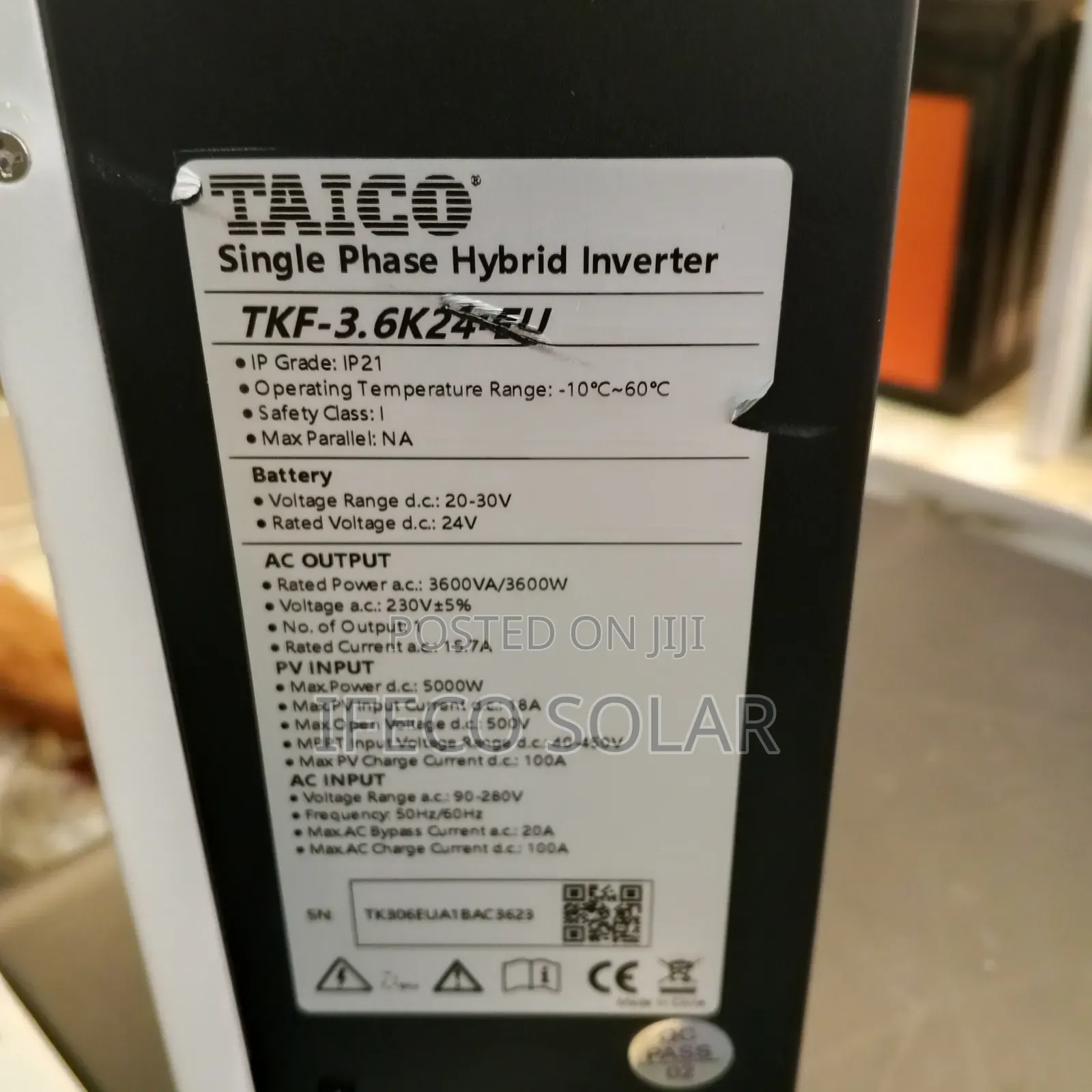 Taico 3.6kva Hybrid Inverter