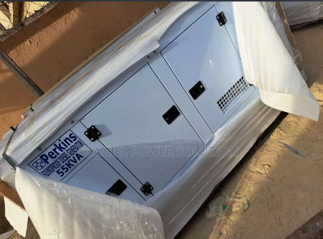 55 KVA Brand NewPerkins Soundproof Diesel Generator Set Available