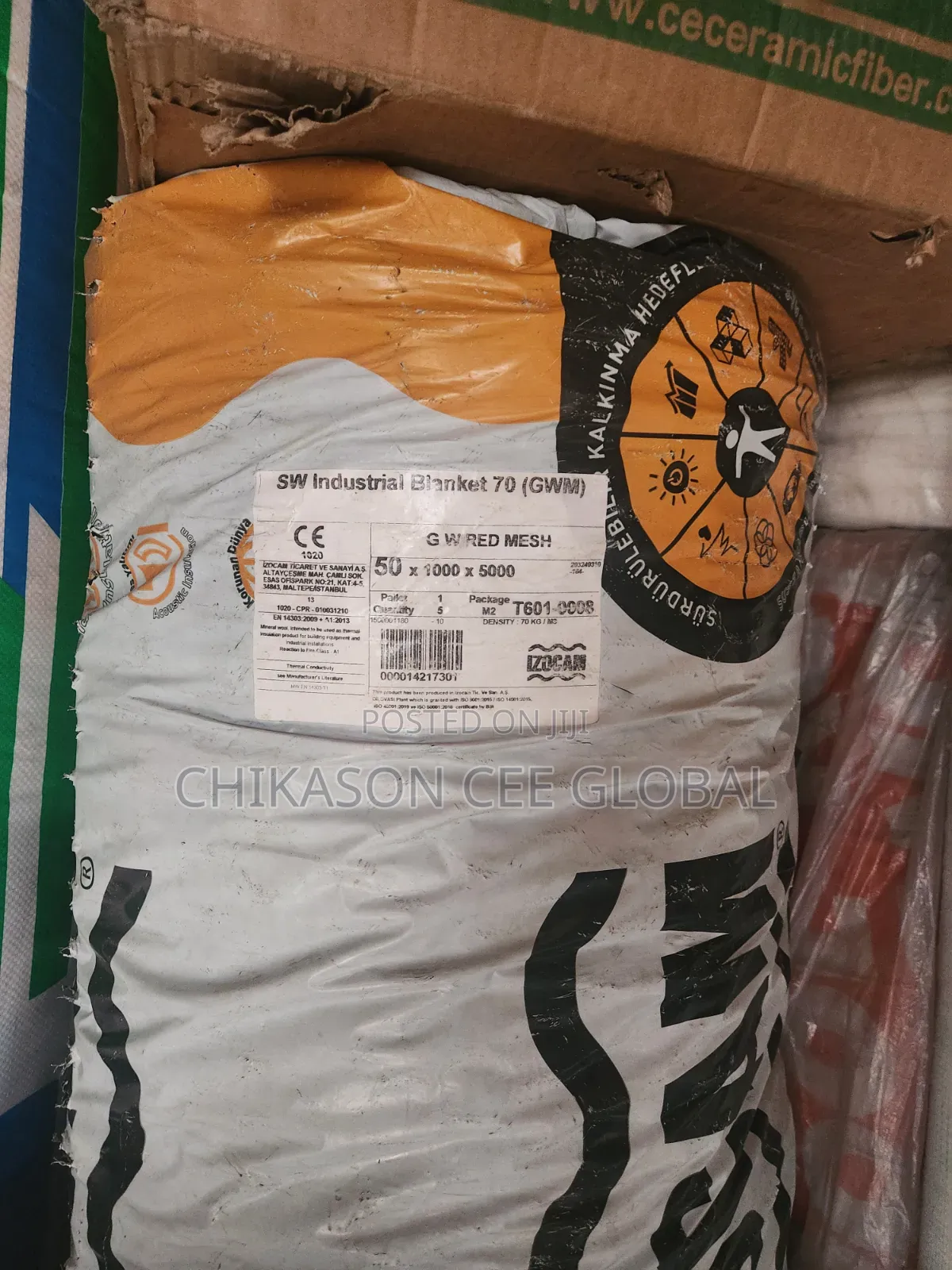 1m X 5m X 5mm Insulation Rockwool