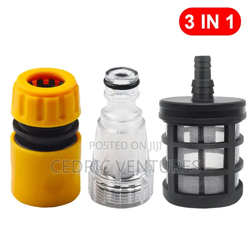 Pressure Washer Quick Connector Set 1/2'' With Inlet Filters - 3 PCS