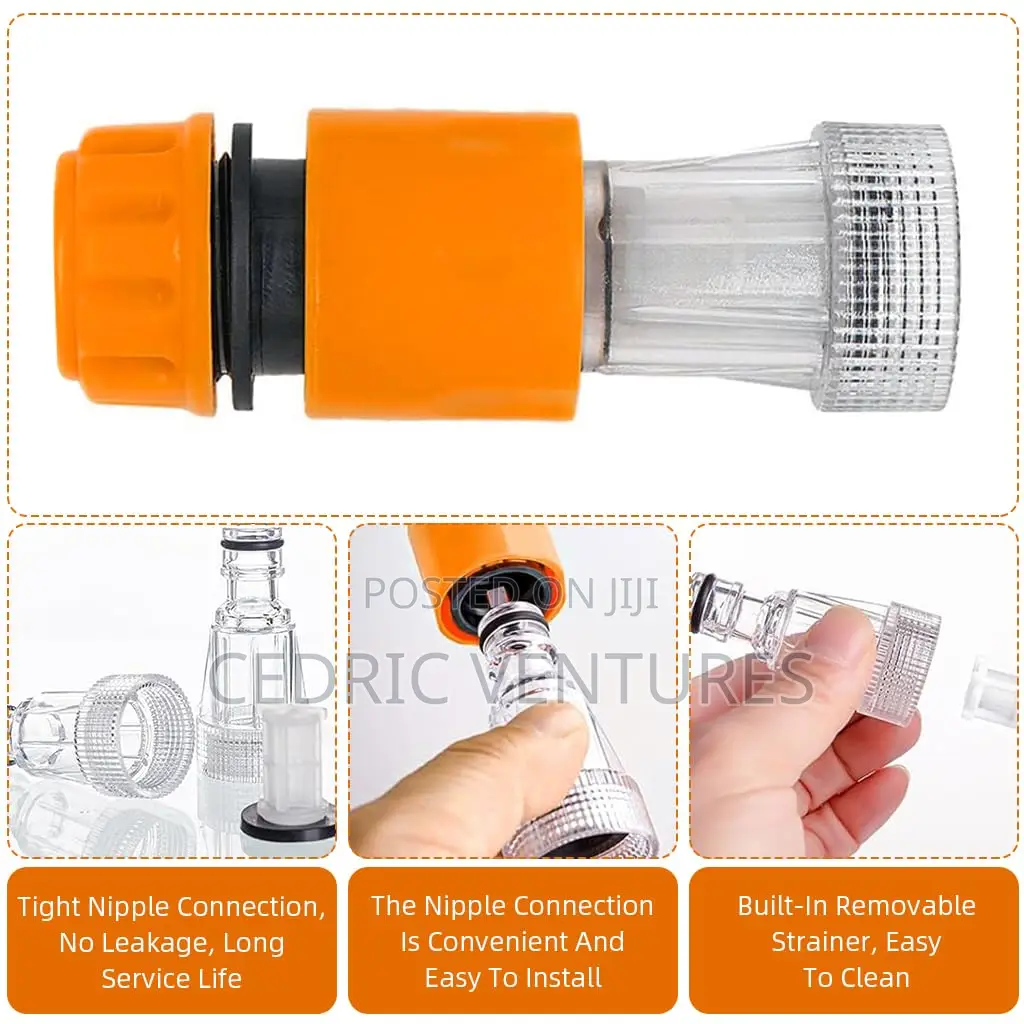 Pressure Washer Quick Connector Set 1/2'' With Inlet Filters - 3 PCS