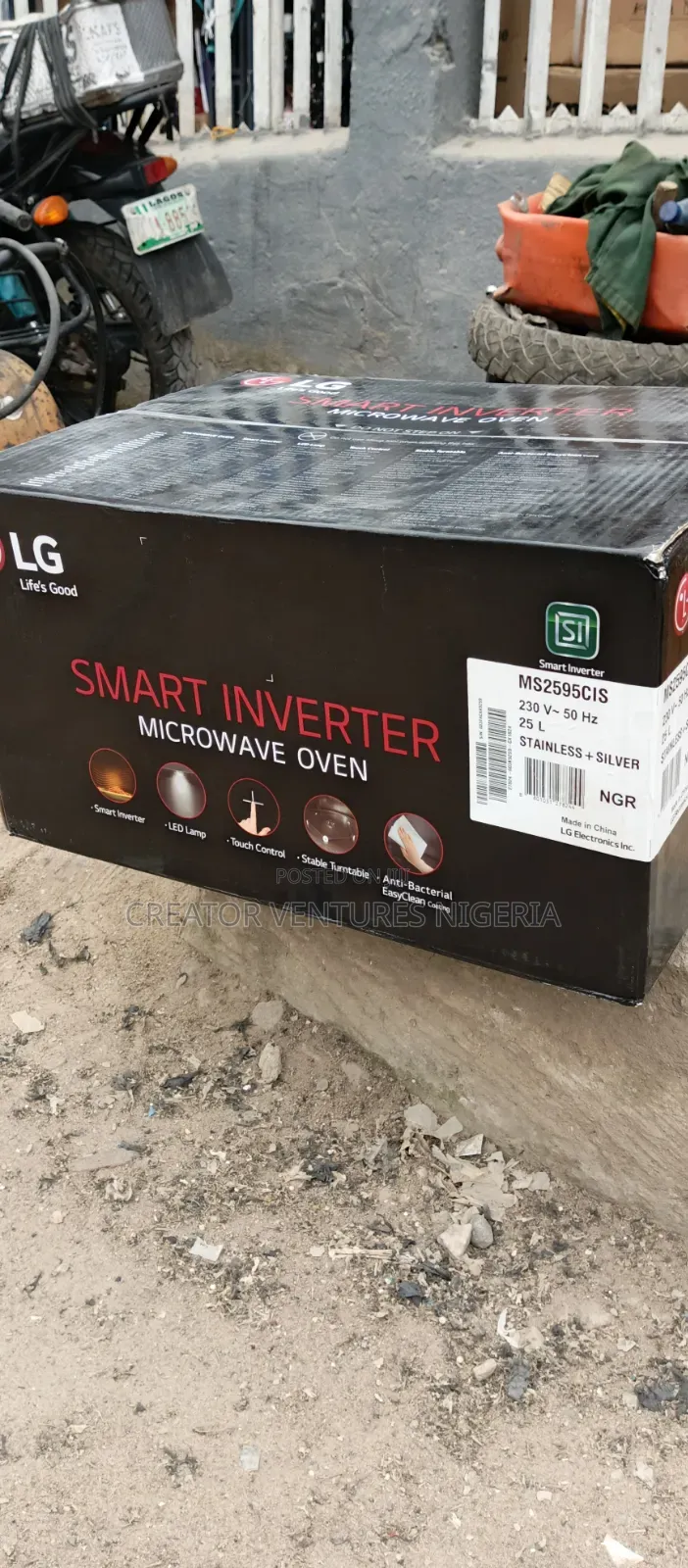 LG Inverter Smart Microwave Oven 25l,anti Bacteria Easy Clean,
