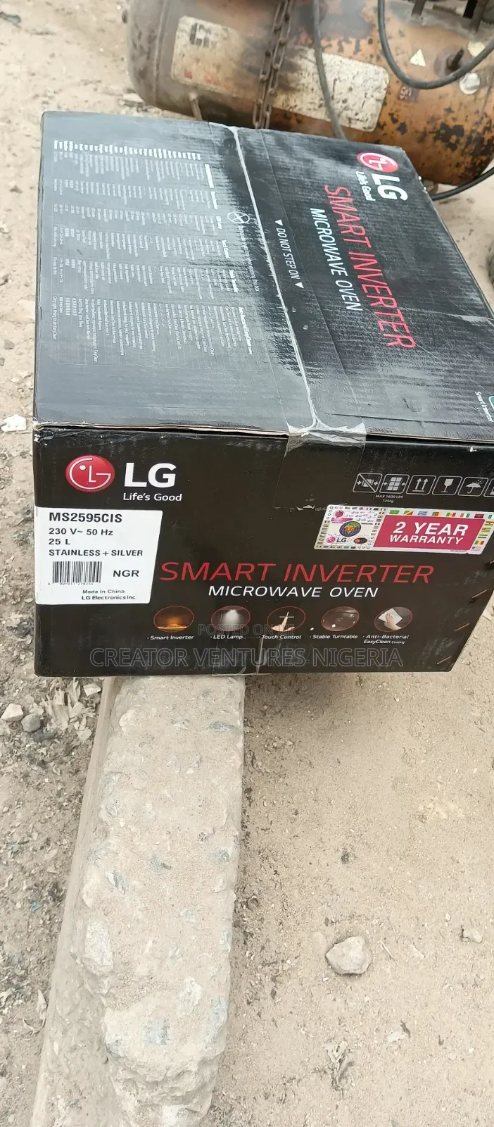 LG Inverter Smart Microwave Oven 25l,anti Bacteria Easy Clean,