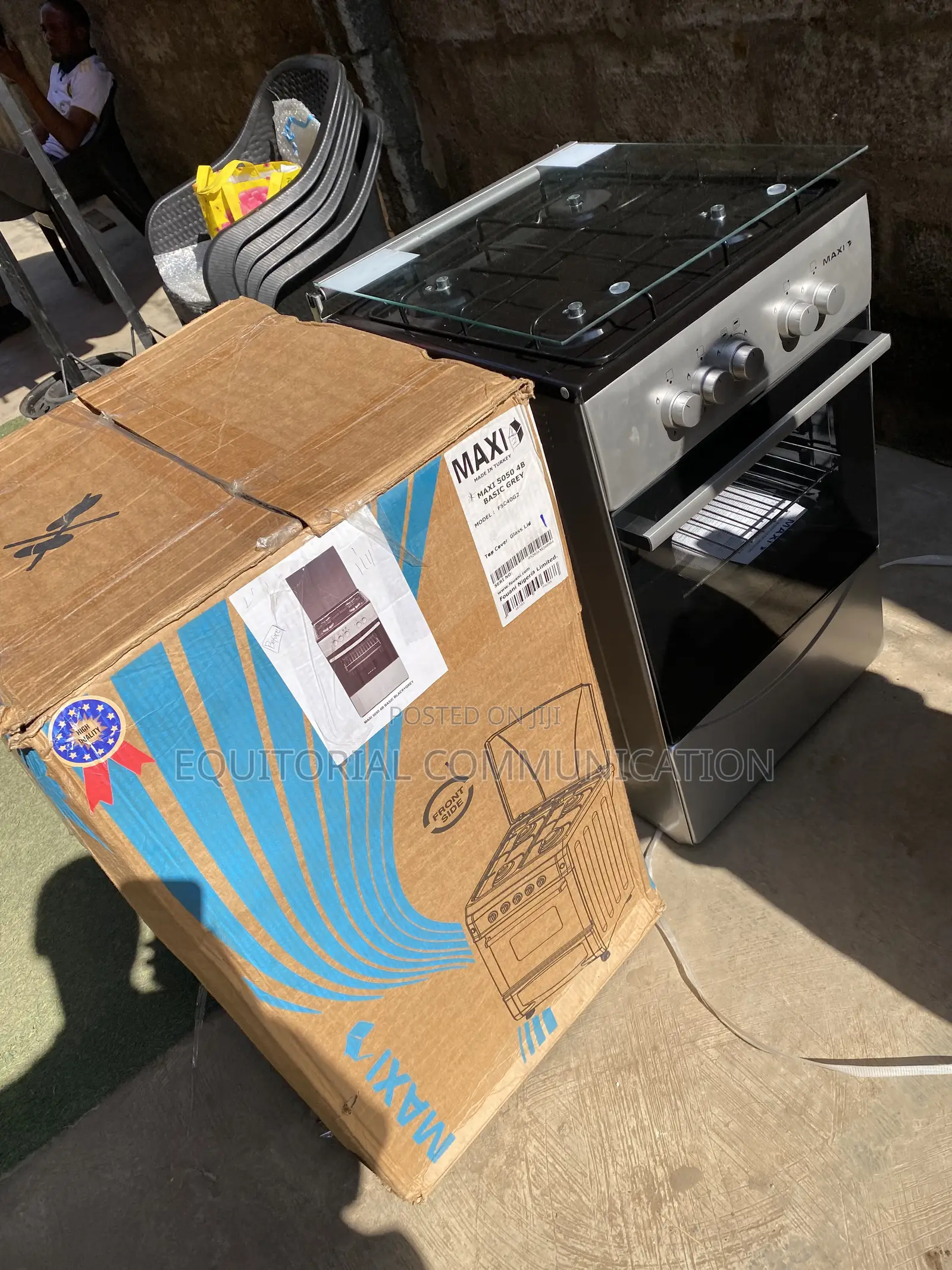 MAXI 50x50cm Cooking Appliance With 4 Gas Burners and Oven FSC40G2