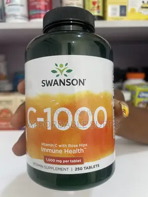 Swanson Vitamin C 1000mg With Rose Hips – 250 Tablets