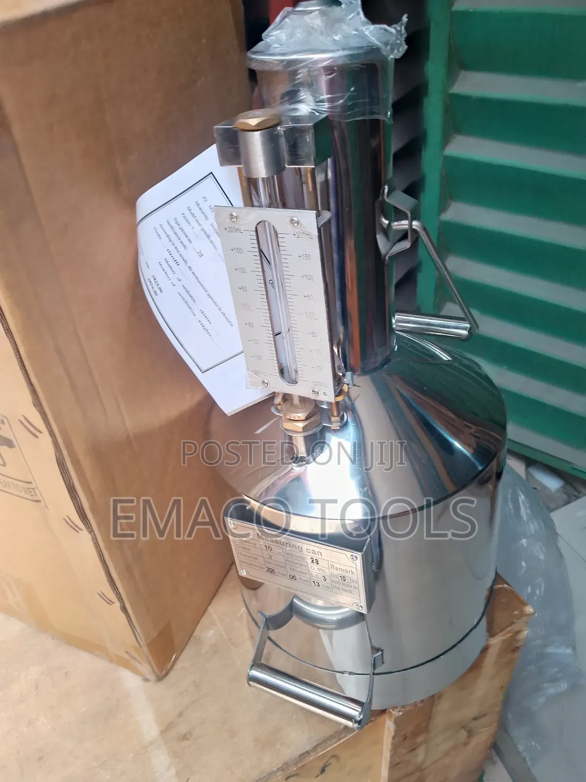 Stainless Steel Fuel Measuring Can