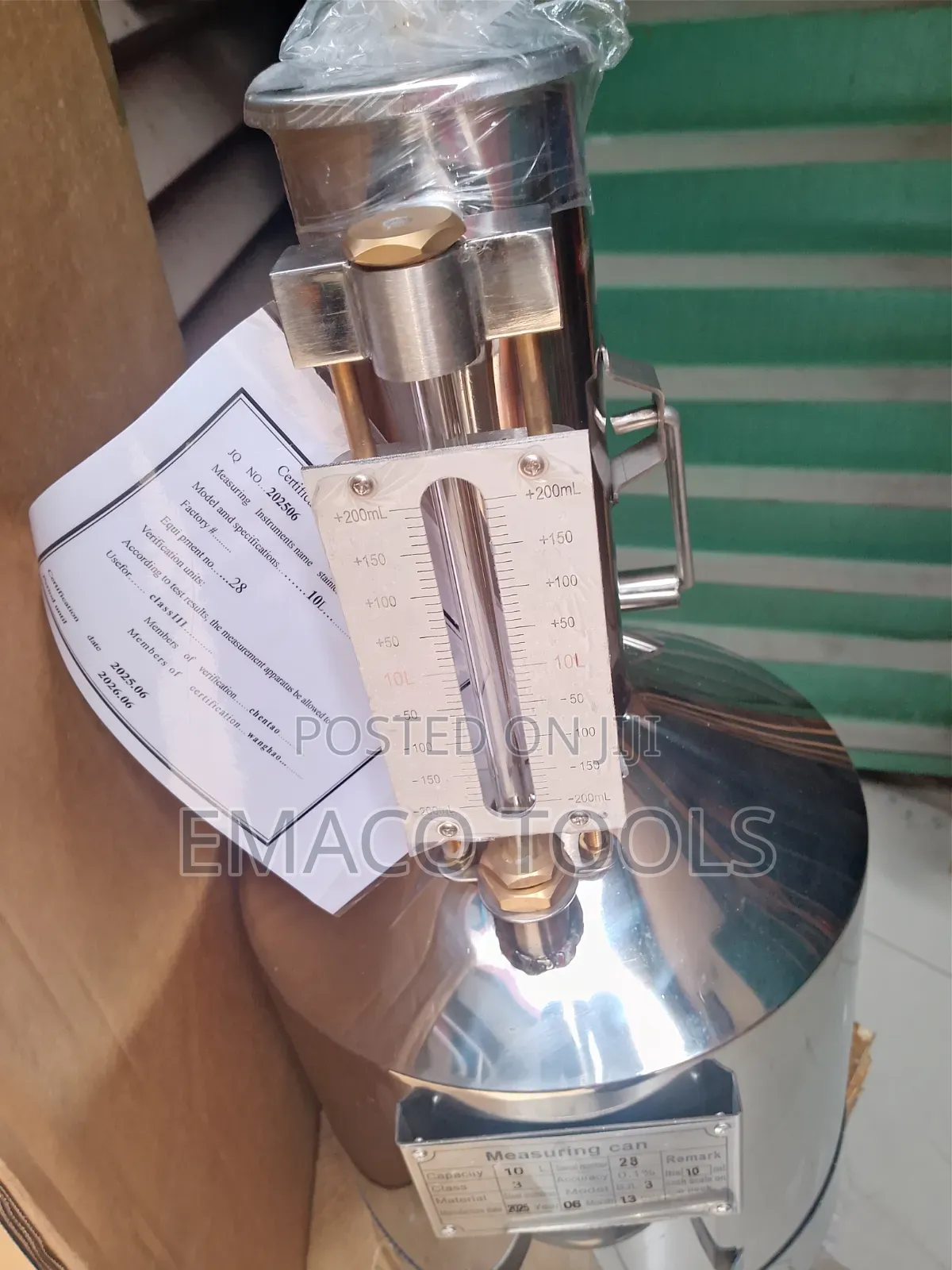Stainless Steel Fuel Measuring Can
