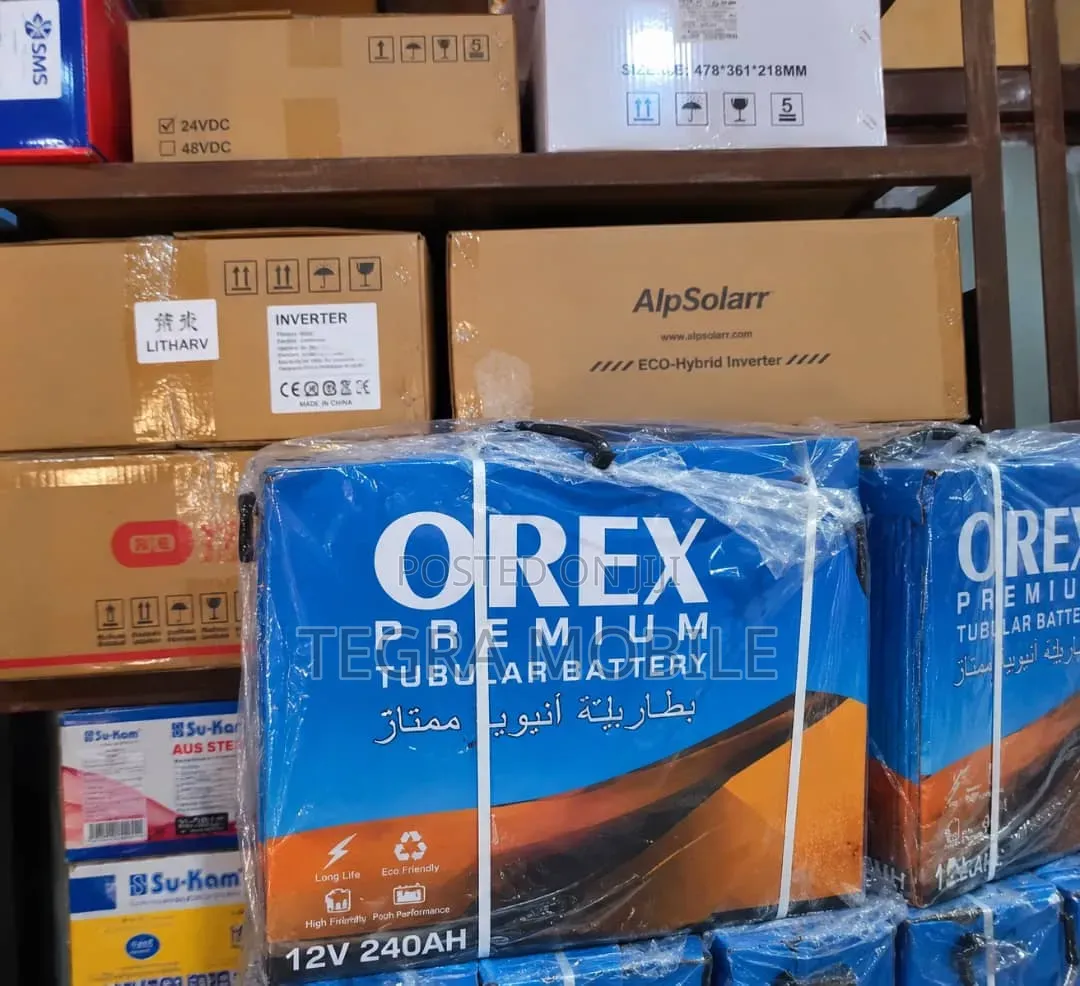 Orex 240Ah/12v Tubular Battery