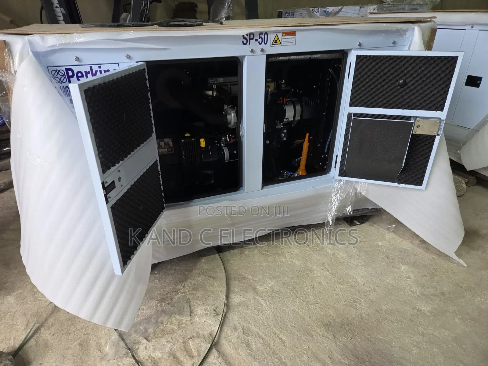 Strong & Durable 50kVA Perkins Diesel Soundproof Generator
