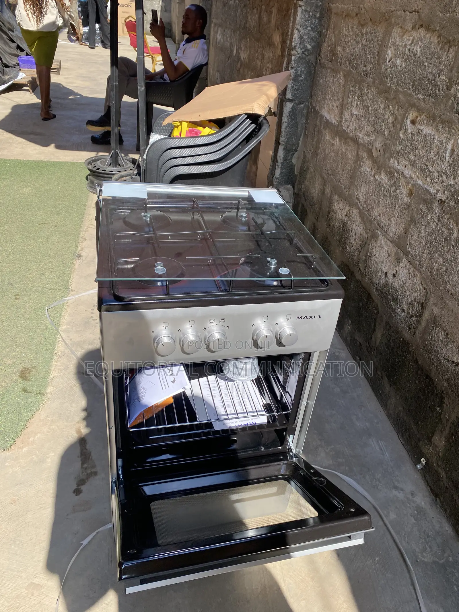 MAXI FSC40G2 Kitchen Cooker With Four Gas Burners and Oven 50x50cm