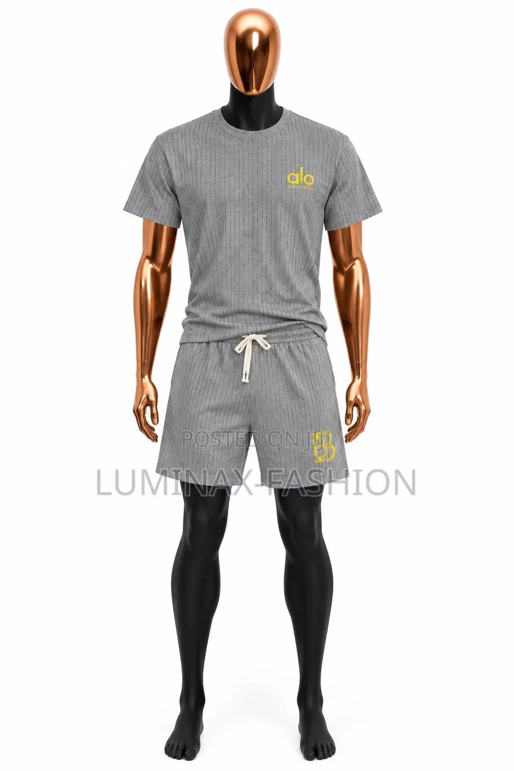Men’s Casual Two-Piece T-Shirt and Shorts Set