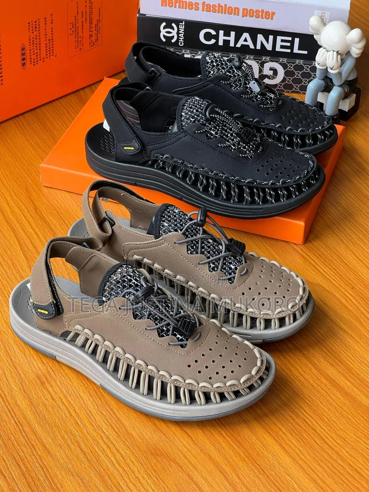 High Quality Hook and Loop Colour Sandals