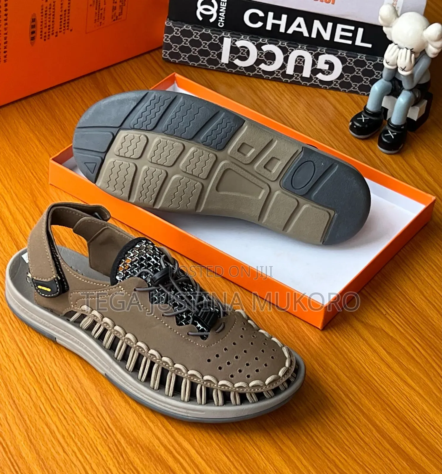 High Quality Hook and Loop Colour Sandals