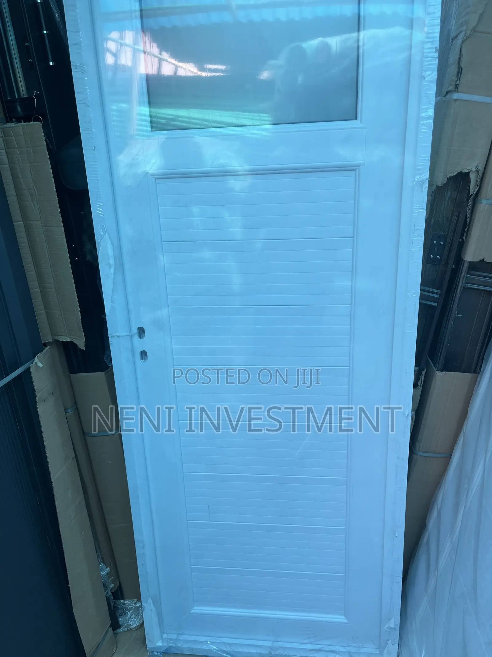 White Toilet Door