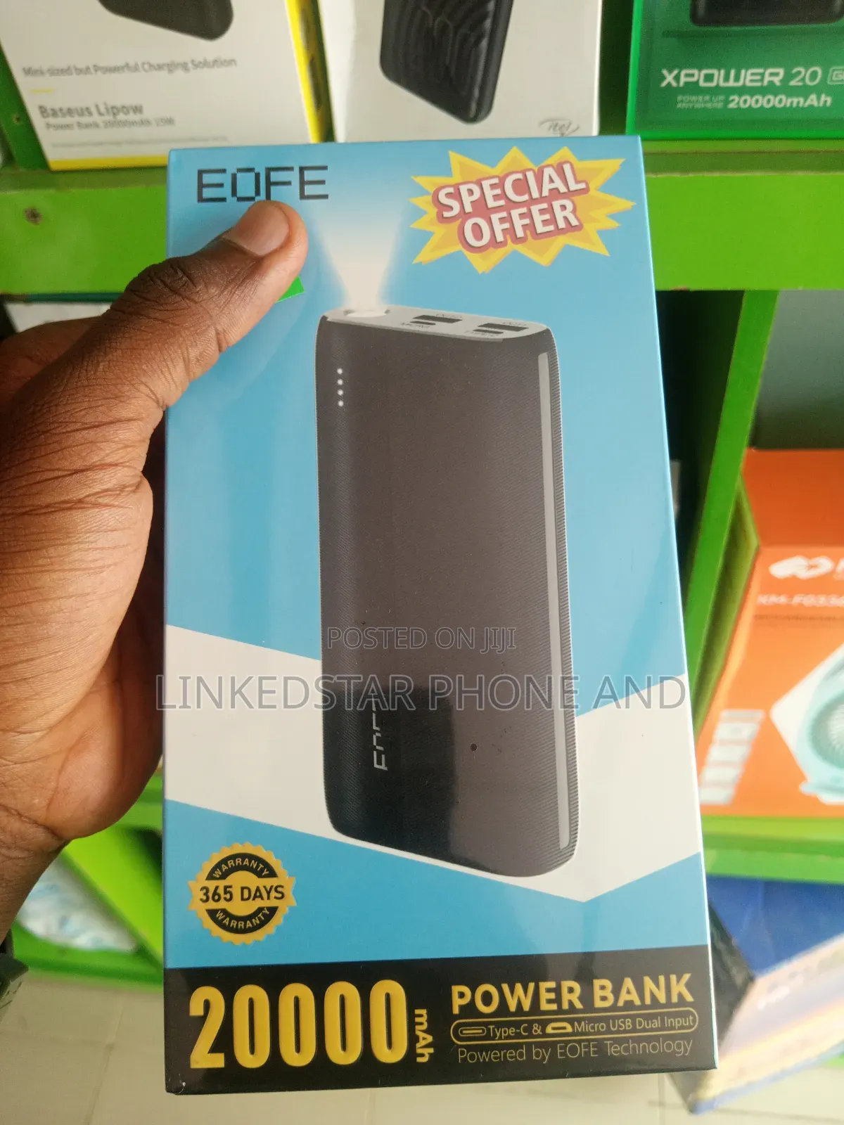 EOFE 20000MAH Multi-Port Power Bank With Display