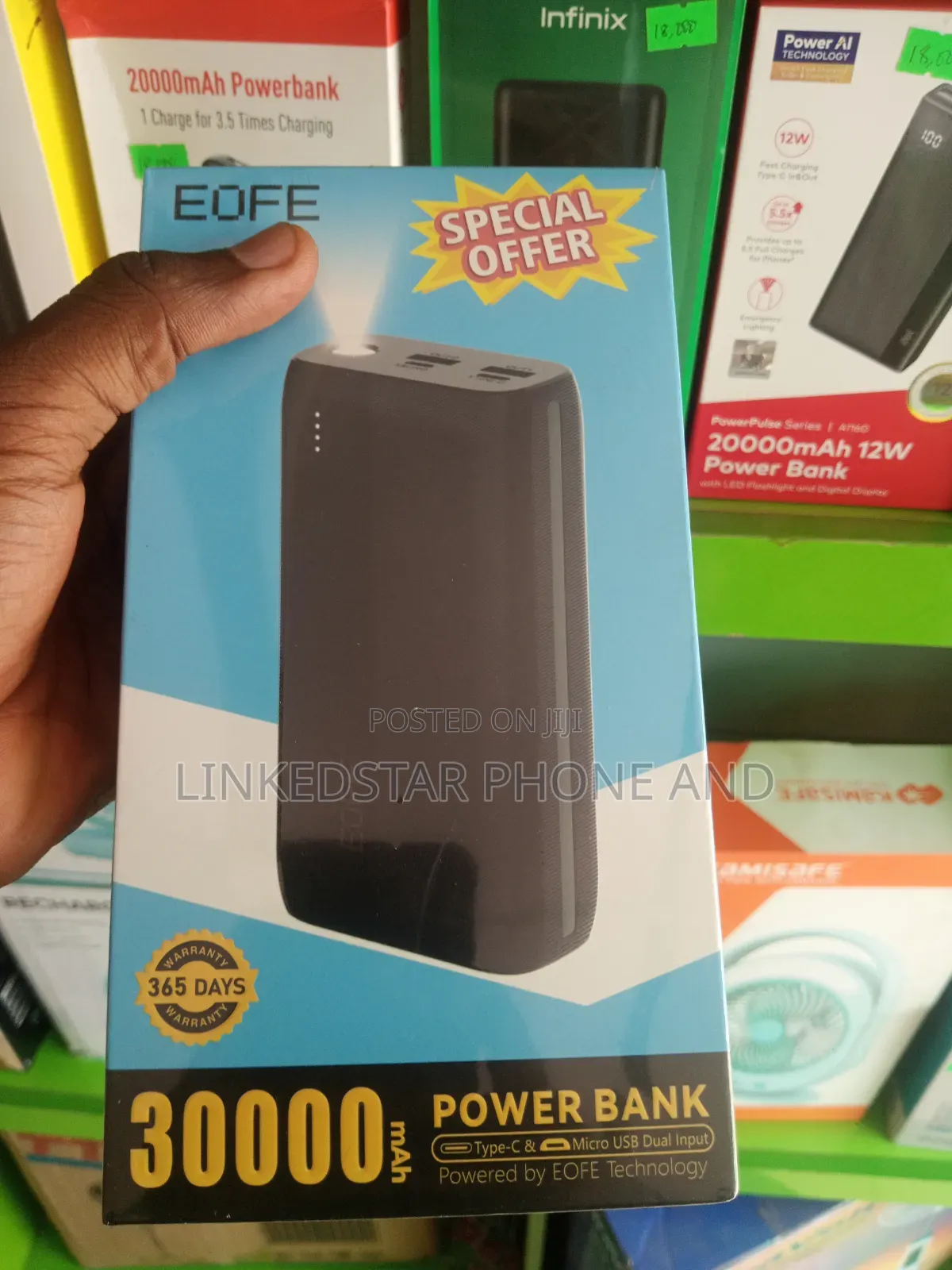 EOFE 15 Watts Fast Charging Powerbank 30000mah