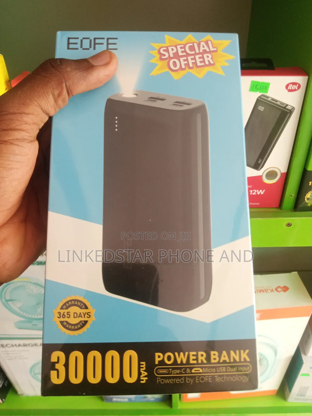 EOFE 15 Watts Fast Charging Powerbank 30000mah