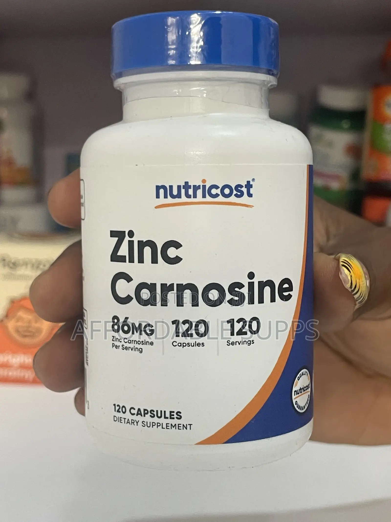 Nutricost Zinc Carnosine 86mg – 120 Capsules