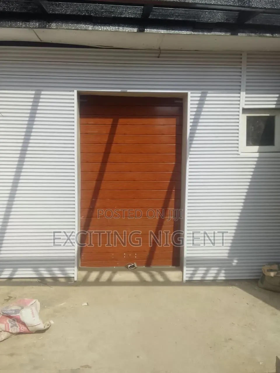 Wooden Finished Roller Shutter Door