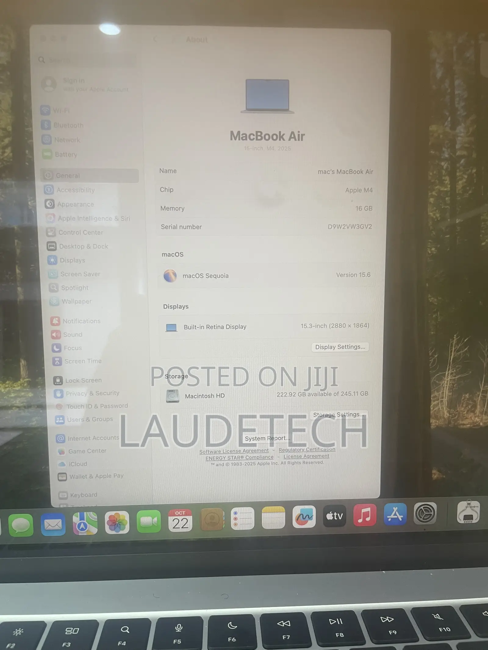 Laptop Apple MacBook Air 2025 M4 16GB Apple M4 SSD 256GB