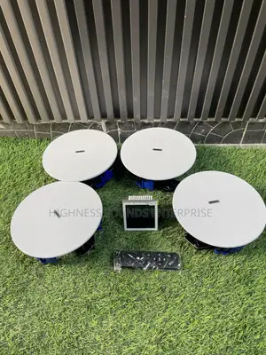 4-Inch in-Wall Amplifier + 30W Ceiling Speaker 
