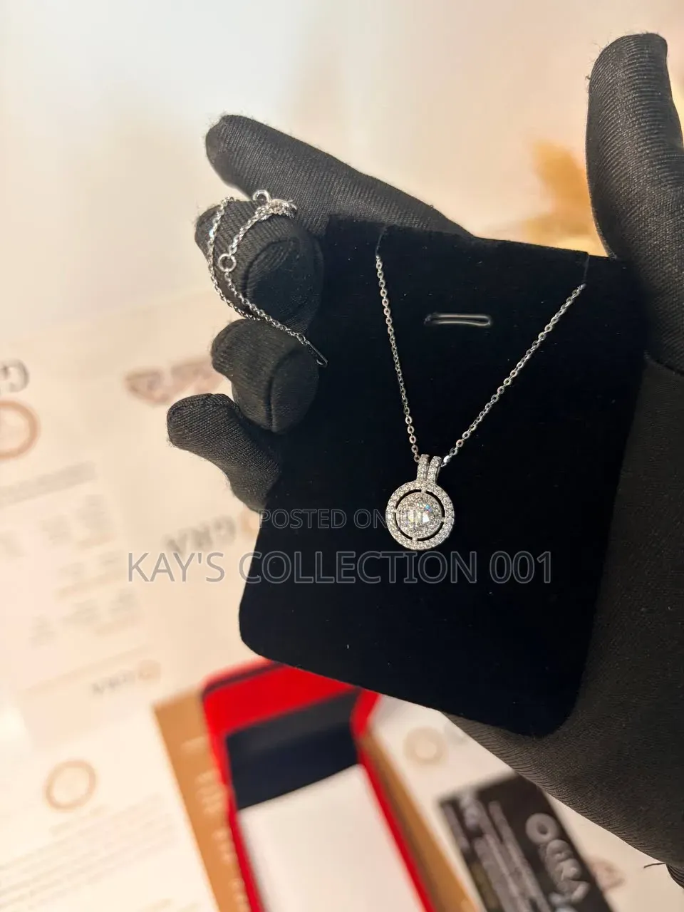 VVS Moissanite Diamonds Female Necklace