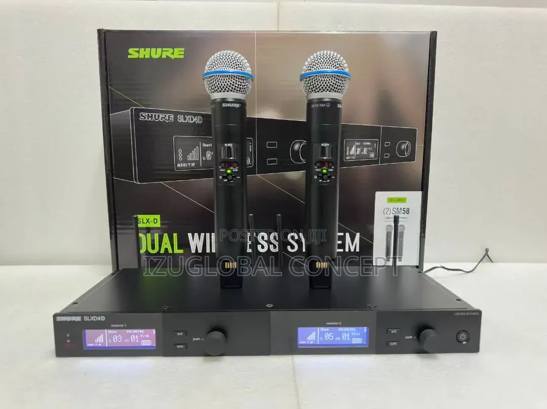 Shure Slxd4d/Beta87a Dual Wireless Microphone System