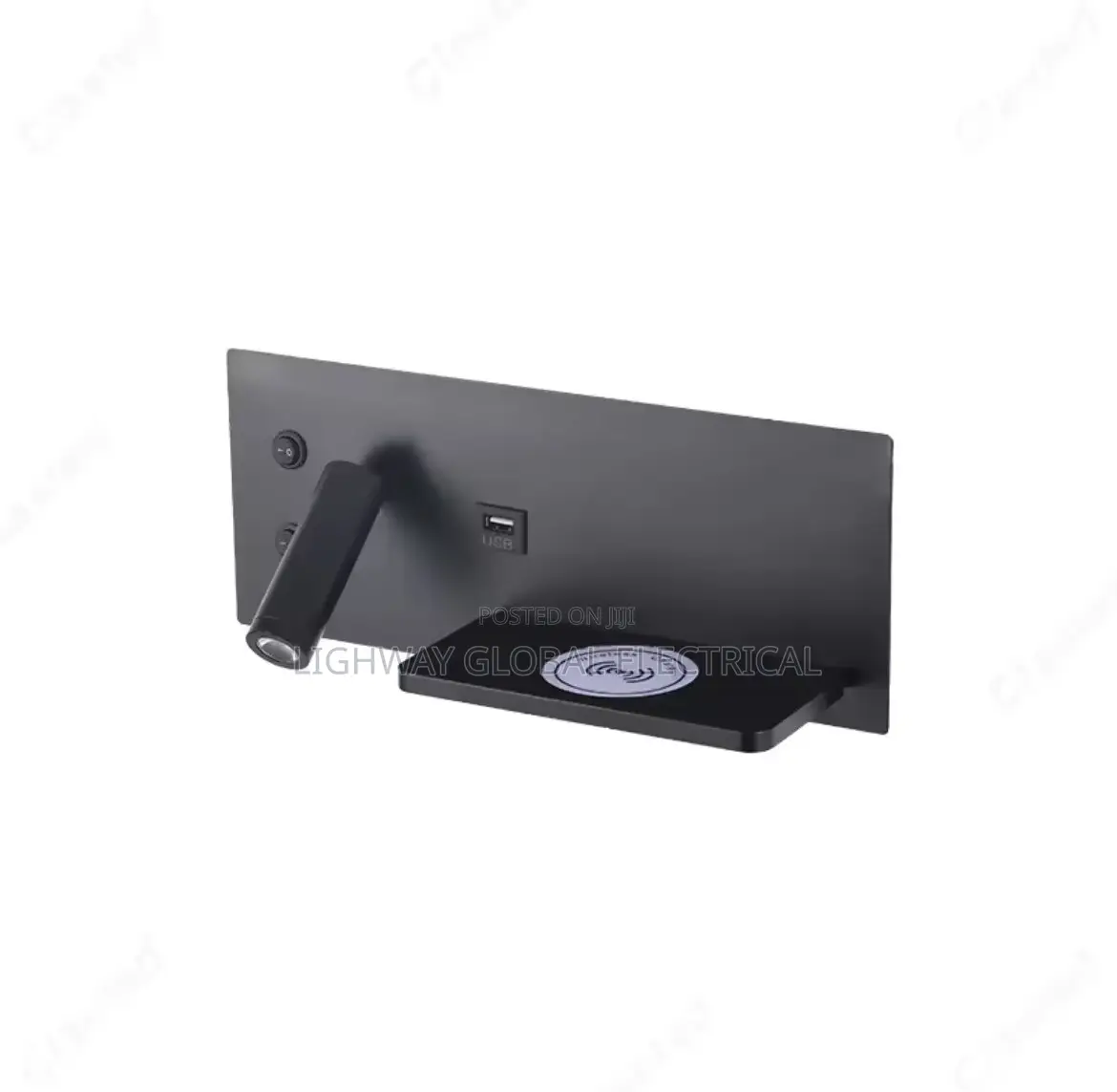 Led Adjustable Angle Wall Lamp With USB, Wire Less Charging Interface
