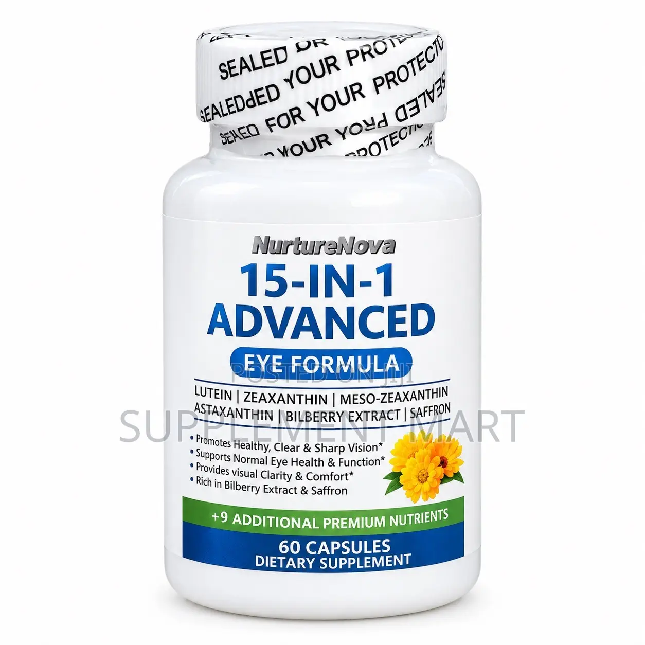 15-in-1 Advance Eye Formula – Lutein – Zeaxanthin – Meso-Zeaxanthin