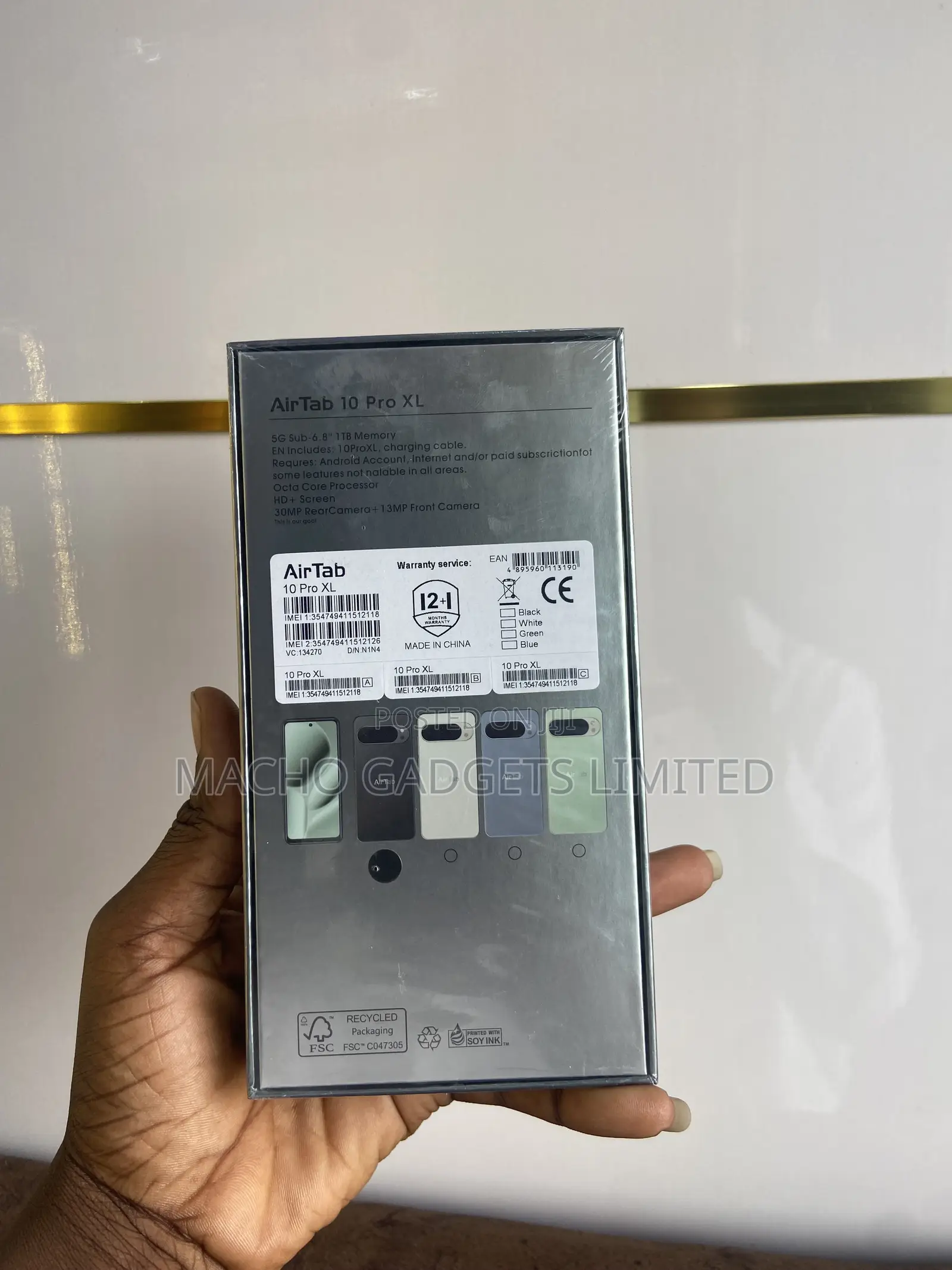 AirTab 10 Pro XL 256 GB Black
