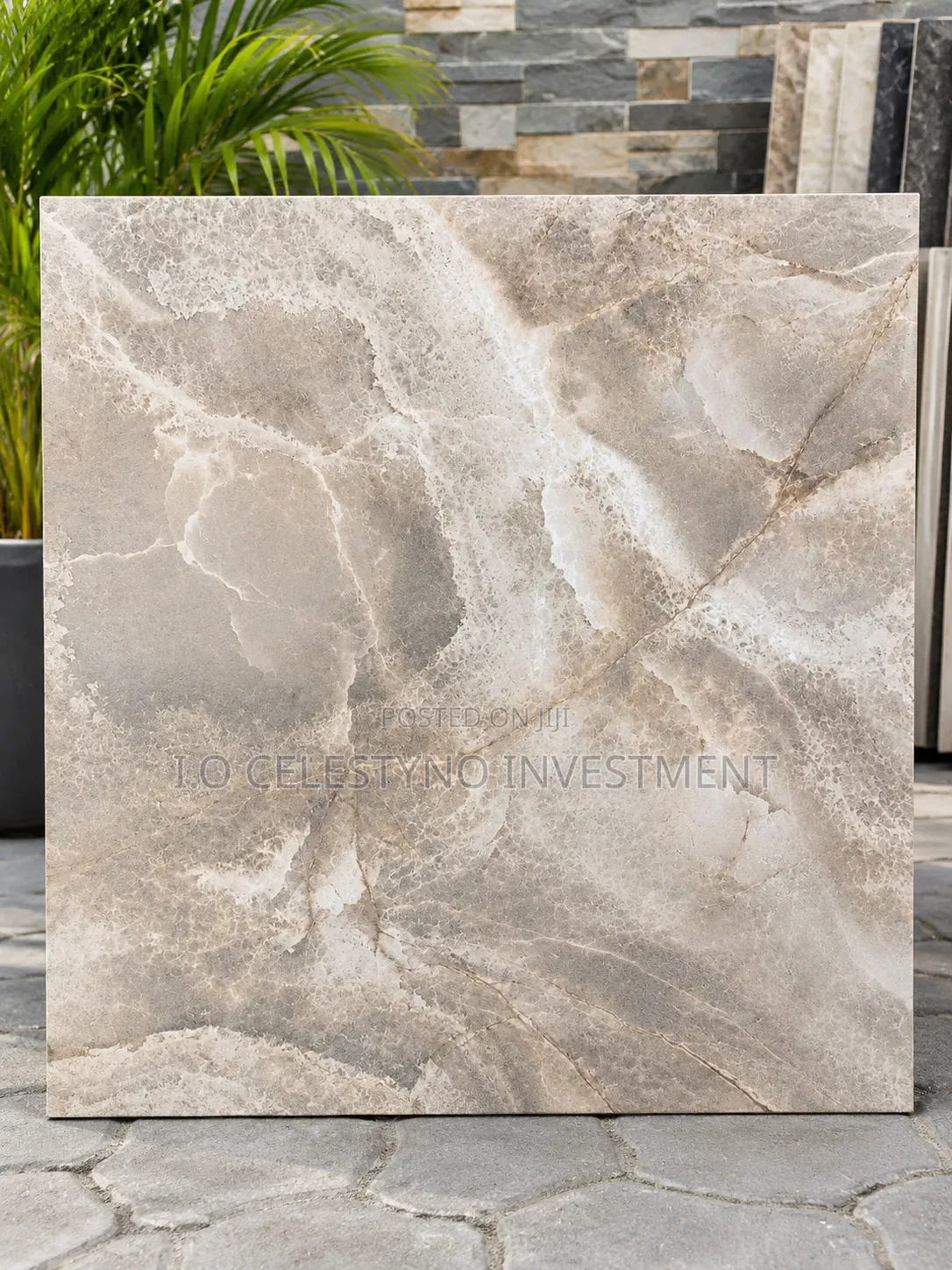 120x120cm Marble- Effect Spanish Floor Tiles