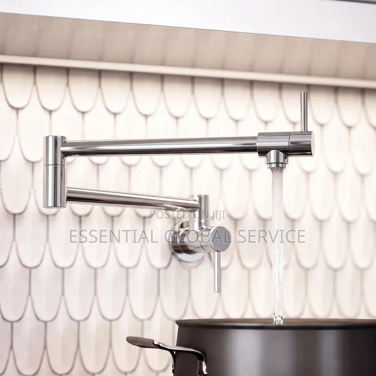 Wall-Mounted Swivel Pot Filler Kitchen Faucet