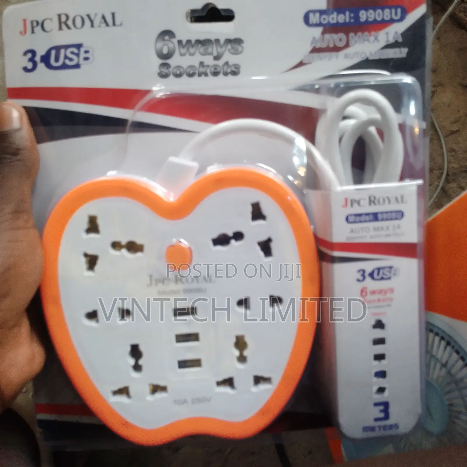 Portable Extension Socket With USB Ports