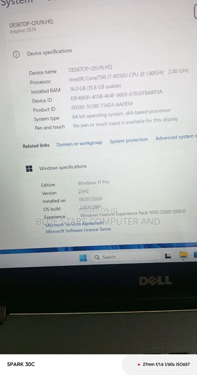 New Laptop Dell Inspiron G5 15 16GB Intel Core i7 HDD+SSD 256GB