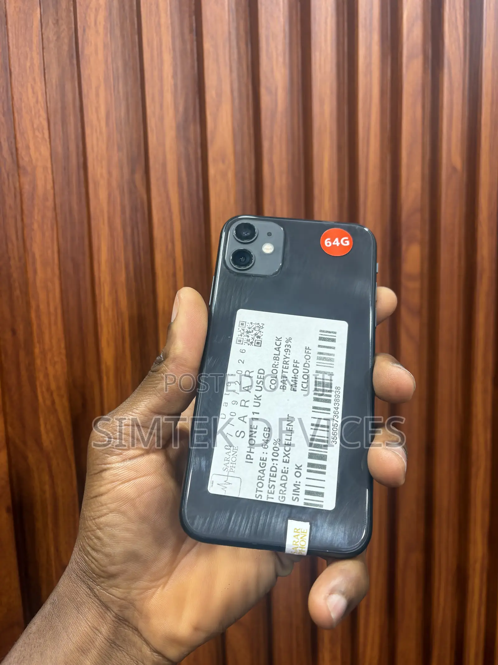 Apple iPhone 11 64 GB Black