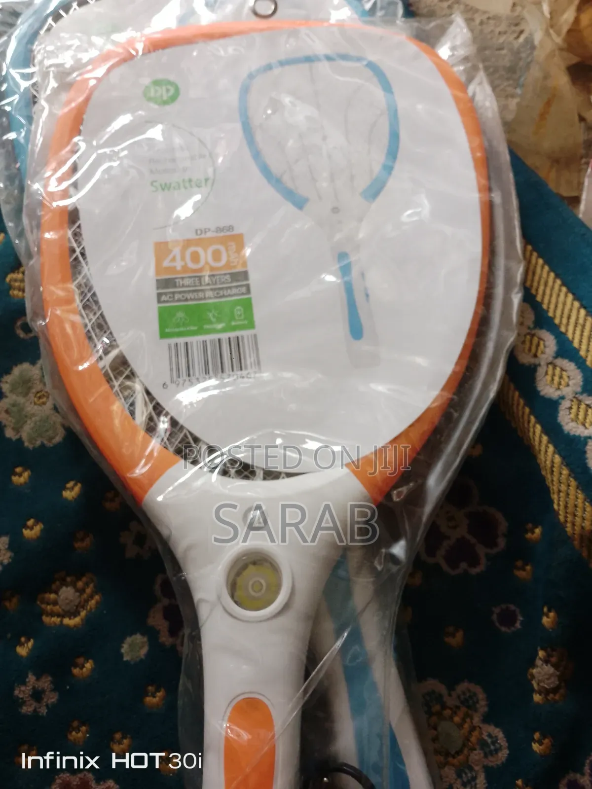 Electronic Rechargeable Mosquito Swatter (400mah)