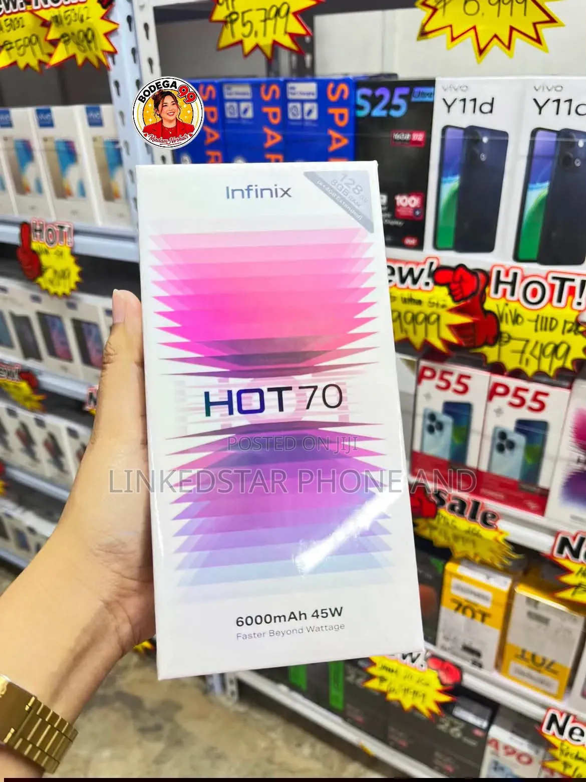New Infinix Hot 70 128 GB Black
