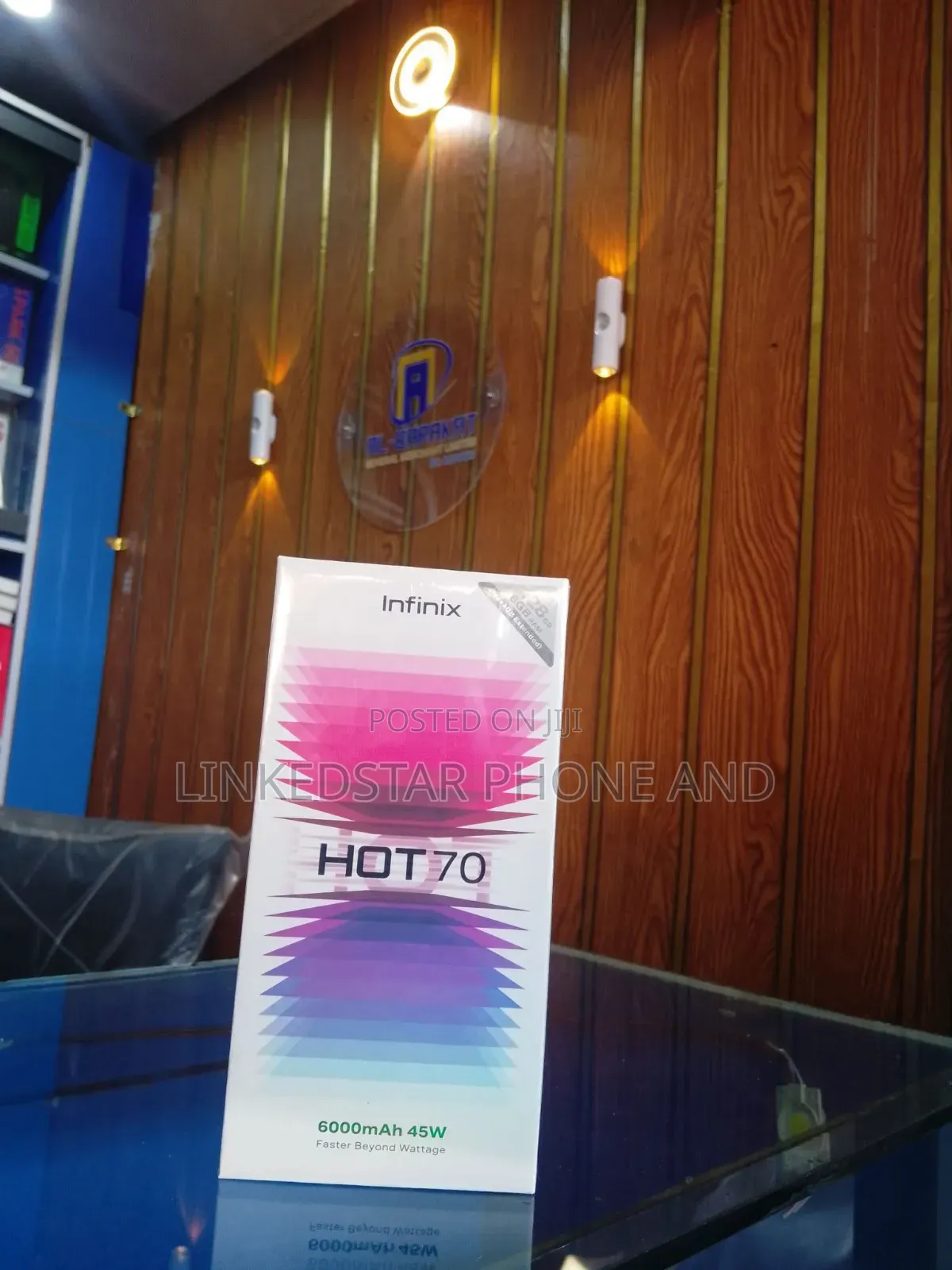 New Infinix Hot 70 128 GB Black