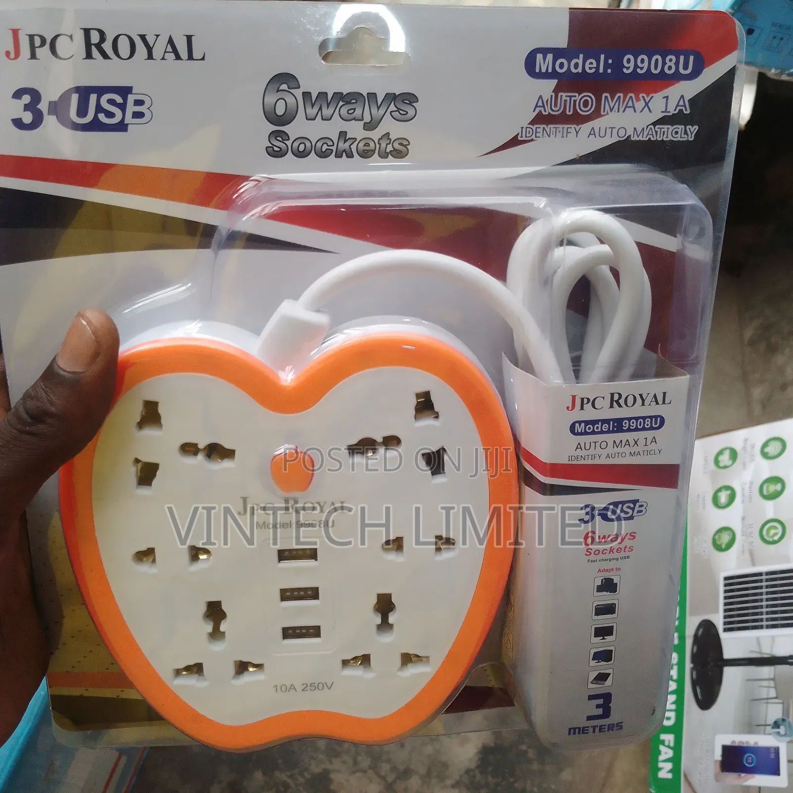 Portable Extension Socket With USB Ports